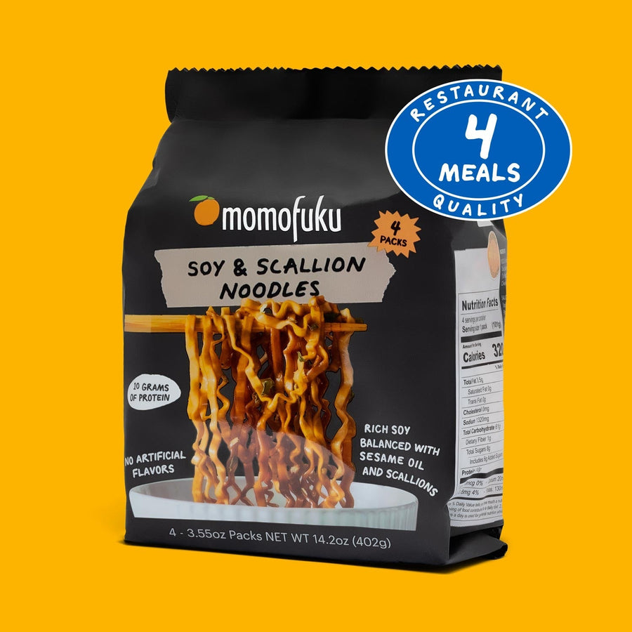 Soy & Scallion Noodles | 4 Packs - Airy Confident Packs Assortment