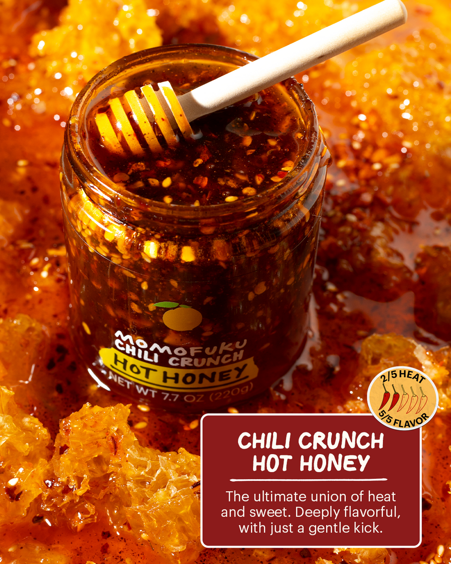 Chili Crunch Hot Honey - Bright Editorial Crunch Assortment